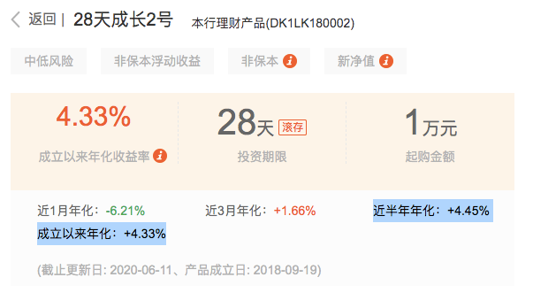 理财二号(2301187117理财产品)